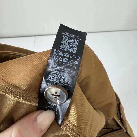 ASOS Design Womens Dress Pants 24 Brown Curve Tailored Barrel Trouser Academia - Picture 13 of 13